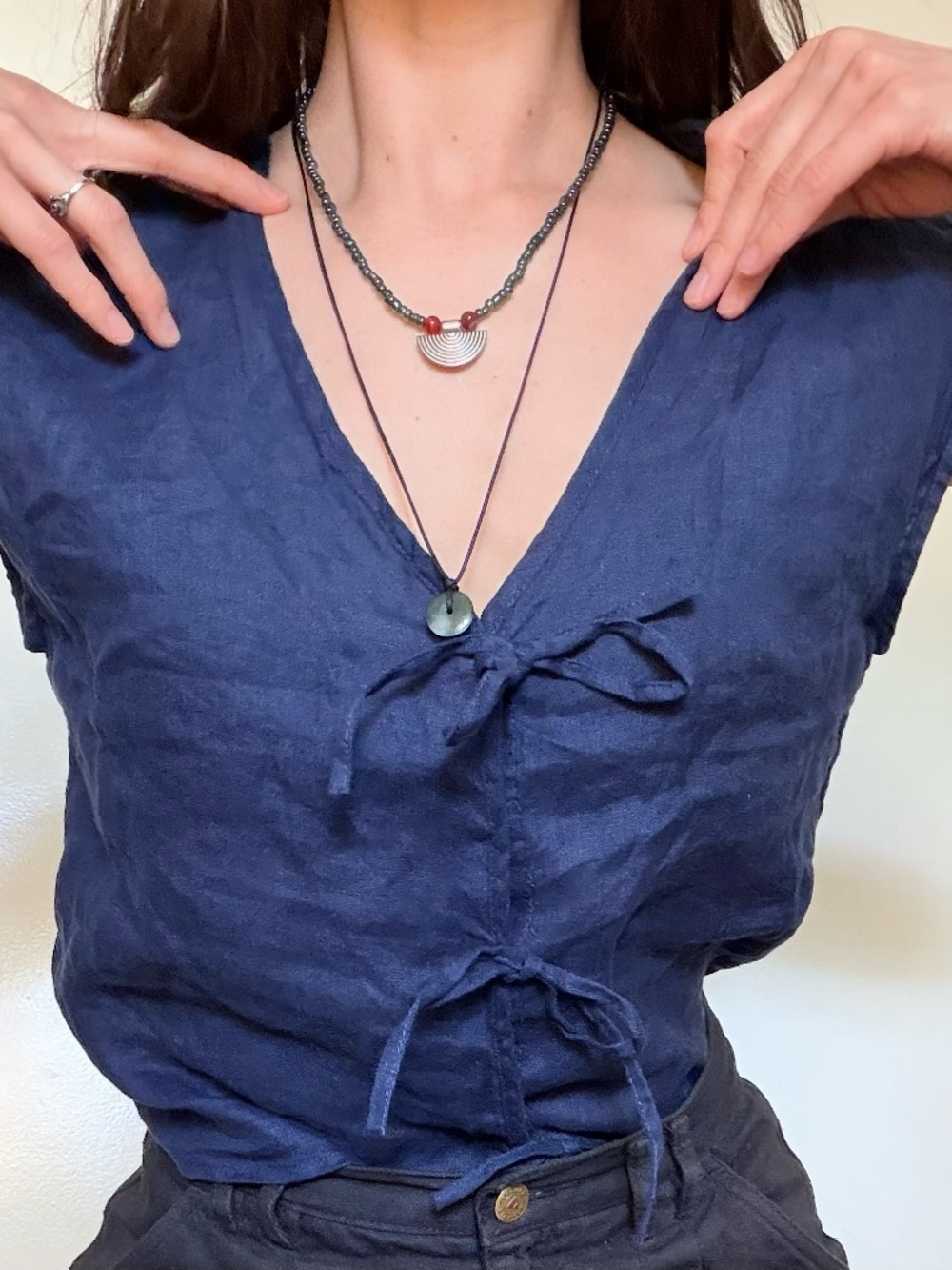 Cynthia Rowley vest is made from 100% linen